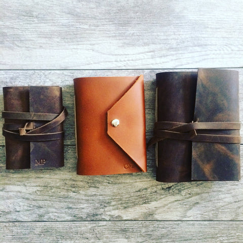 handmade leather journal