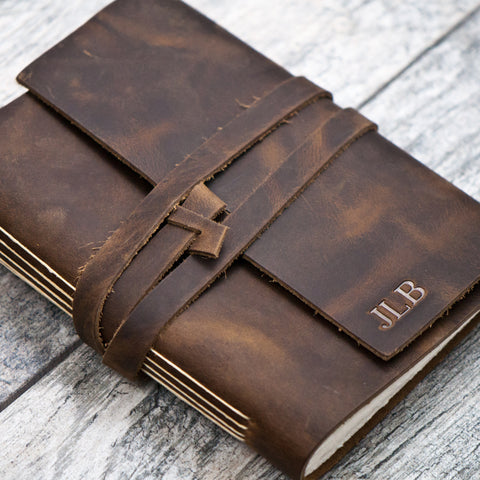 personalized leather journal