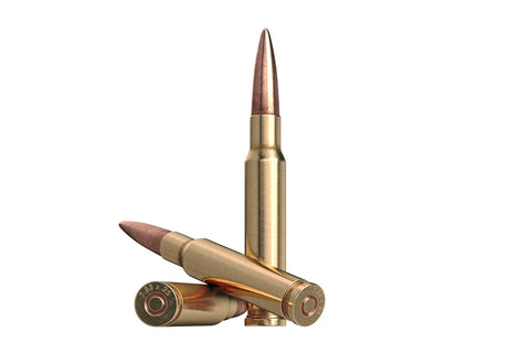 Hunting rifle cartridges for hunting mule deer and smaller animals.