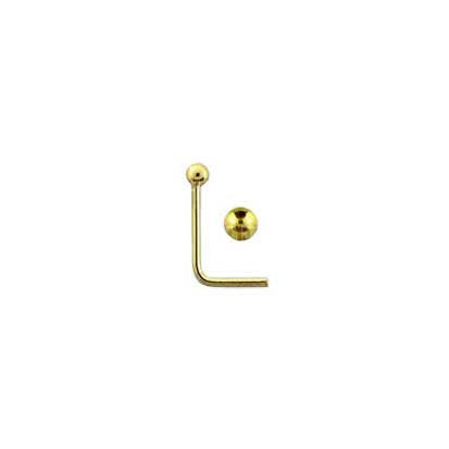 Bent Post 18ct Gold Ball Nose Stud NS1344 - Rossan Distributors