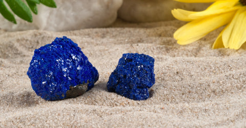 Azurite gemstones