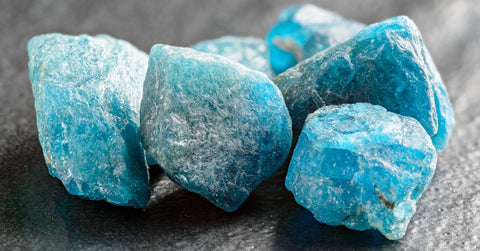 Blue apatite