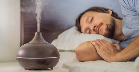 Diffusing essential oils for better sleep