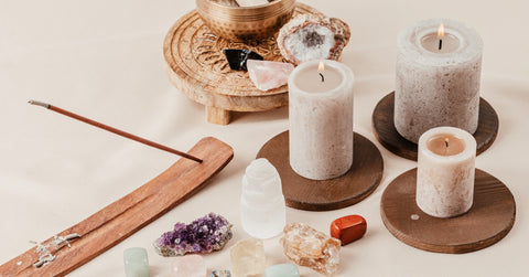 Healing chakra crystals therapy