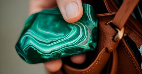 Malachite in a purse