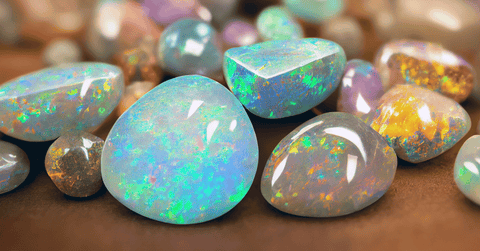 Opal gemstone background
