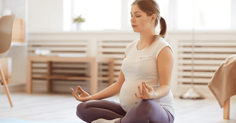 Pregnant Woman Meditating