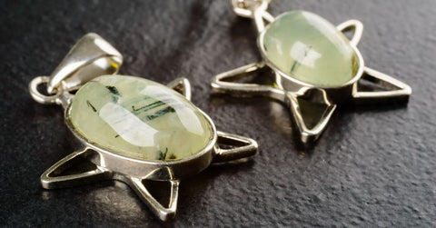 Prehnite pendants