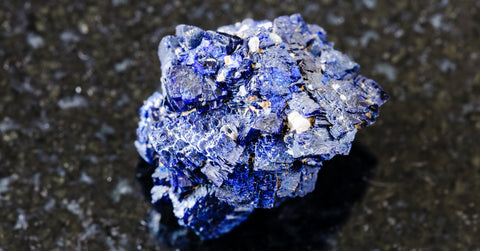 Raw Azurite Mineral Crystals