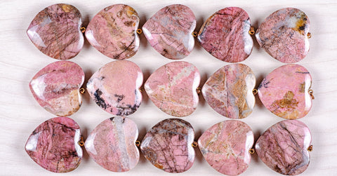 Rhodonite Rhodonite Stones Small Crystals Rhodonite Pocket Stones Pink  Rhodonite Small Crystals 