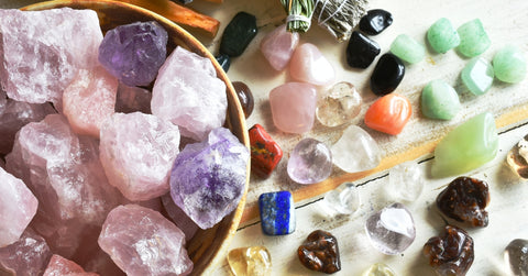 Rose Quartz and Healing Crystals