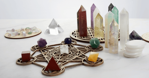 Spiritual Healing Crystals Grid