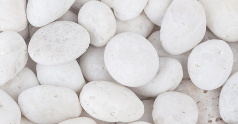 White stones