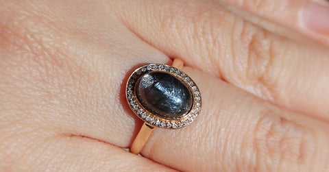 black tourmaline ring