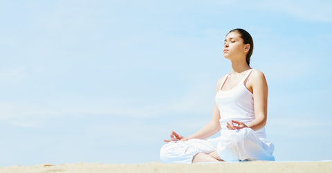 woman meditating