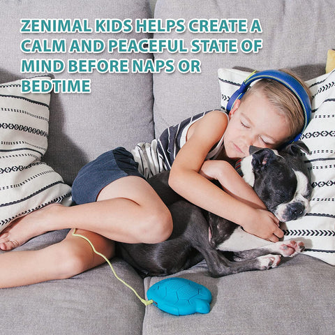 zenimal's screen-free guided relaxation device helps kids wind down for sleep