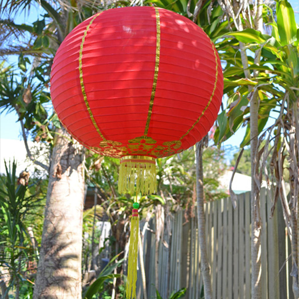 large red paper lanterns