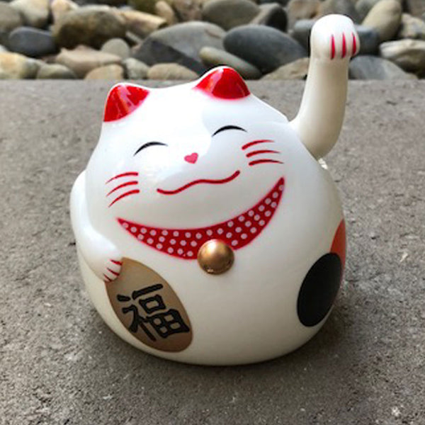 Fortune Cat Lucky White Waving Cat