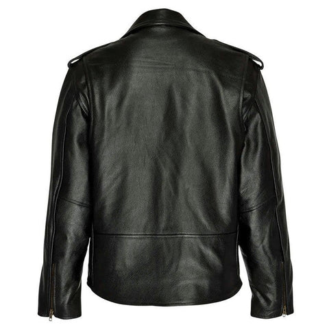 Brando Style Leather Motorcycle Jacket – Wicked Gear