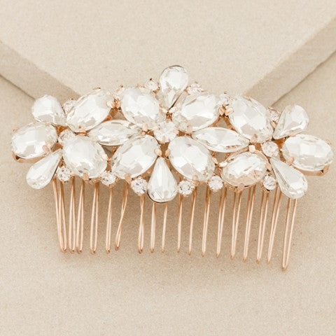 jewelled hair comb