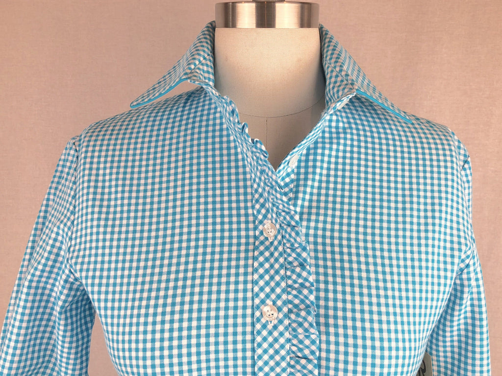 Buy CR Western Ruffle Turquoise Gingham at CR RanchWear for only $125.30