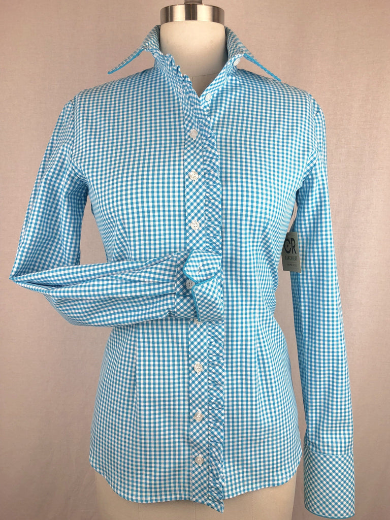 Buy CR Western Ruffle Turquoise Gingham at CR RanchWear for only $125.30