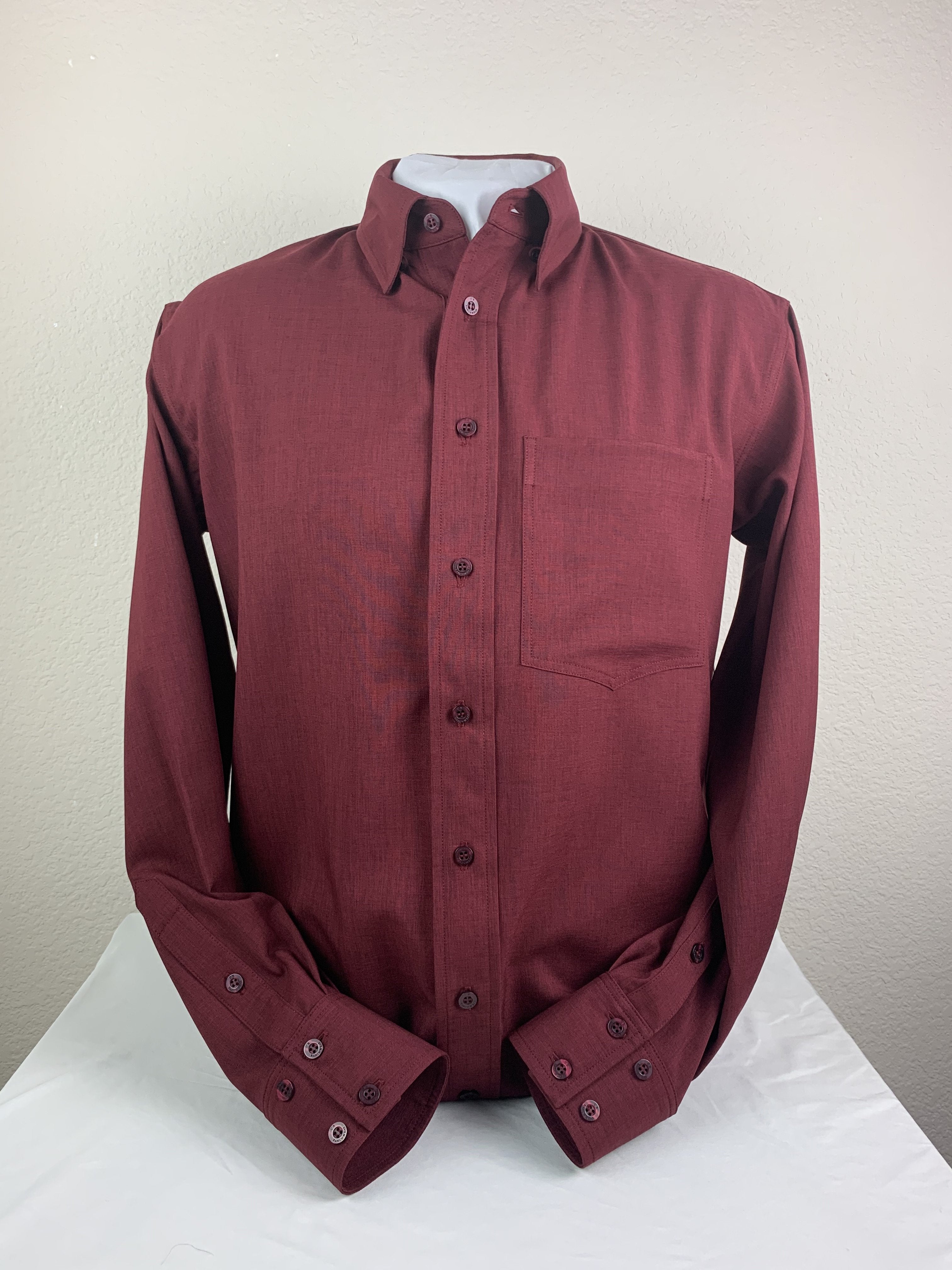 Buy Men's CR Sun Smart Burgundy at CR RanchWear for only $159.00