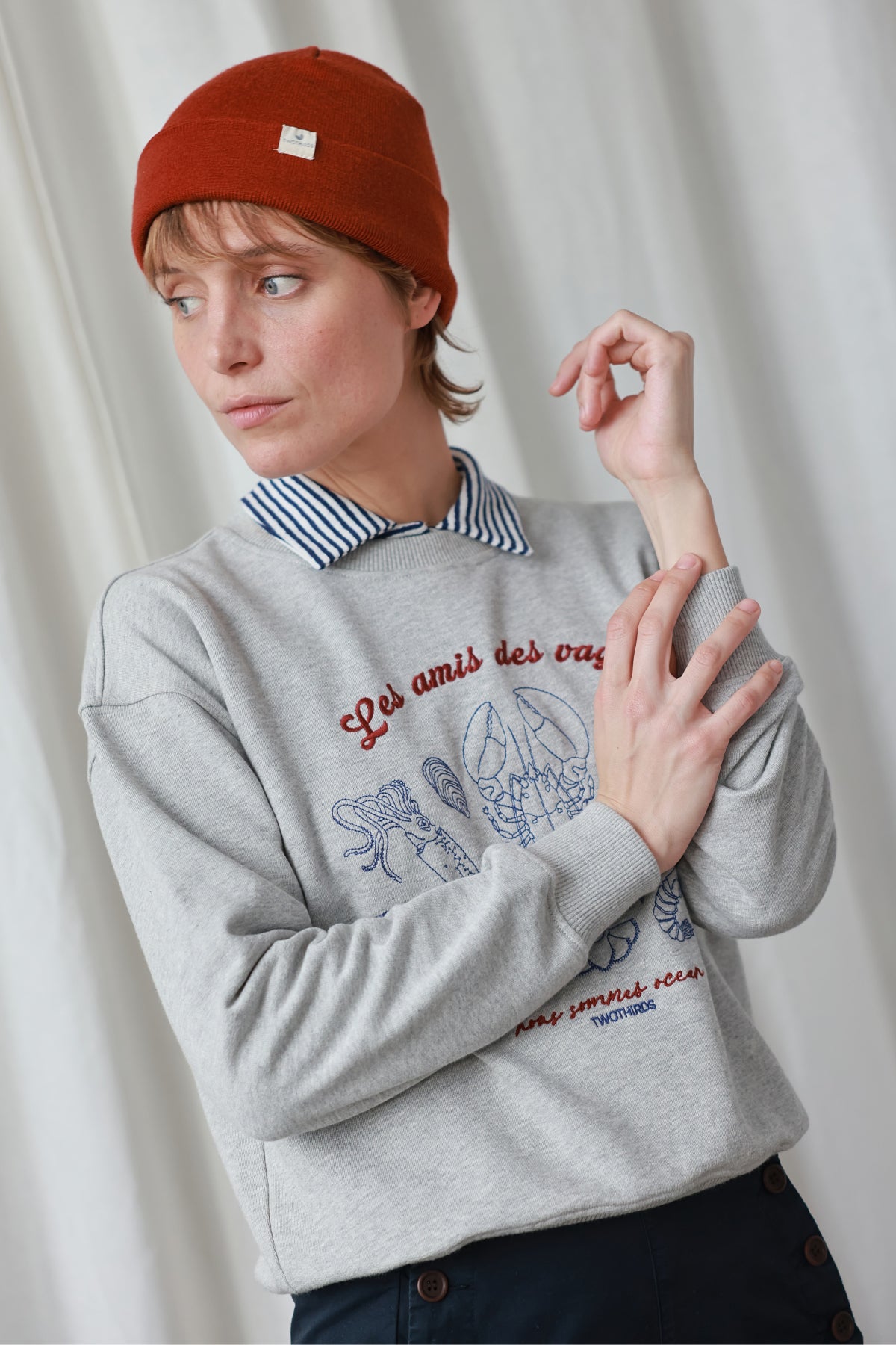 Lana Sweatshirt Tunic - Edgy and Effortless Women's Sustainable Sweatshirts  – LOVETRUST