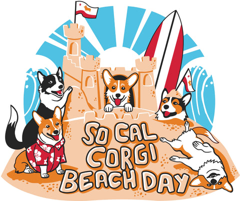 Corgi Beach Day 2016