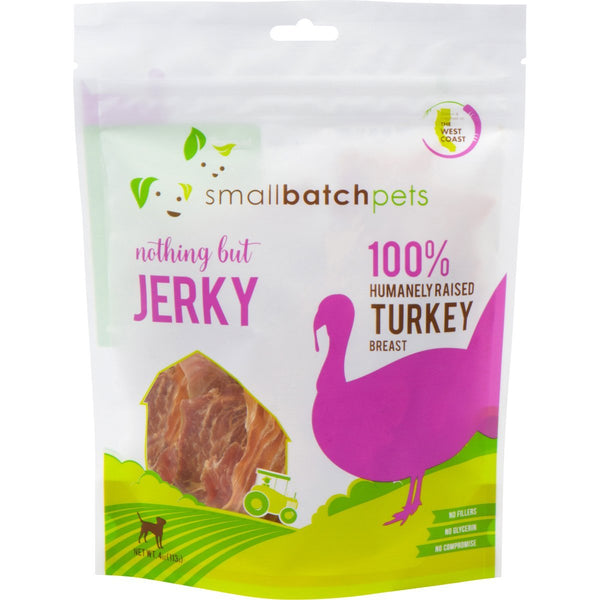 Smallbatch Turkey Jerky Dog Treats - 4oz | HEALTHY SPOT