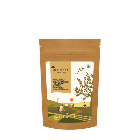 Tree Foods Company | Organic Peruvian Black Maca Powder Gelatinised, 150g
