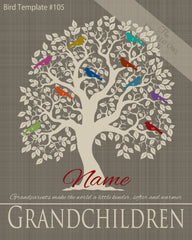 Family Tree Birds 1-10 Template 105