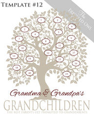 Family Tree Circles 11-20 Template 12