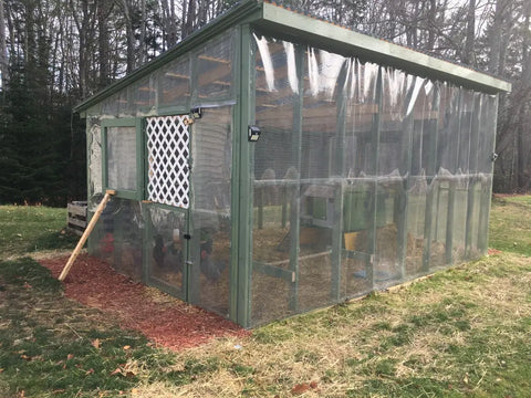 Chicken Coop Clear Vinyl Enclosure