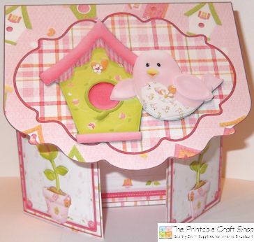 handmade gatefold envelope card from 'A Birdie Told Me' printable card kit