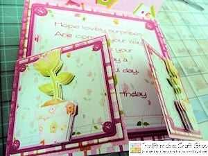 decoupage applied to the card