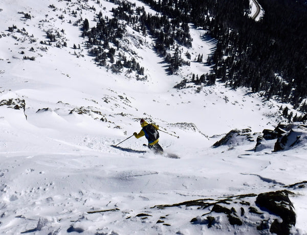 telemark skiing on the BMF binding