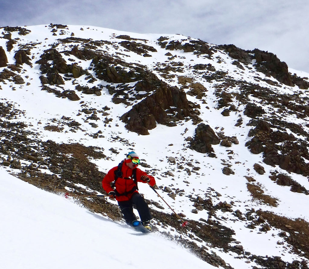 telemark skiing with the BMF binding, tele bindings