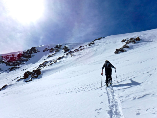 Ski touring with the BMF telemark bindings
