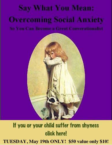 Don't let social anxiety control your life  (or your child's) any longer!