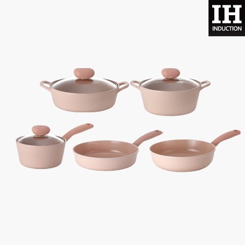 Neoflam Retro: 5 piece Ceramic Nonstick Cookware Set 