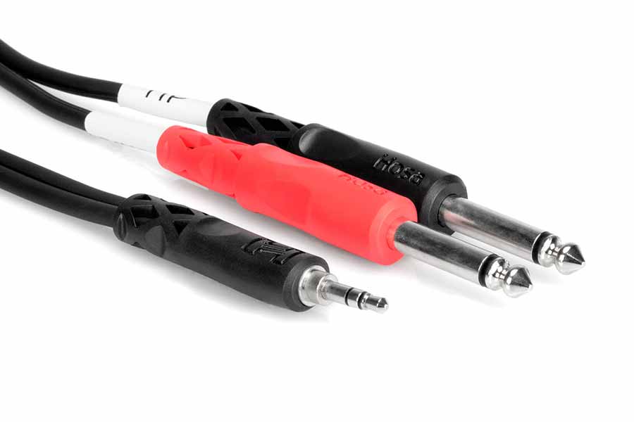 3.5mm to dual 1/4" Stereo Splitter Cable