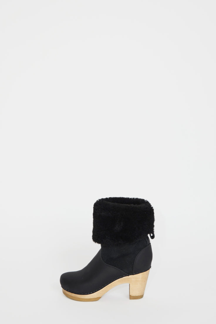 black suede boots no heel