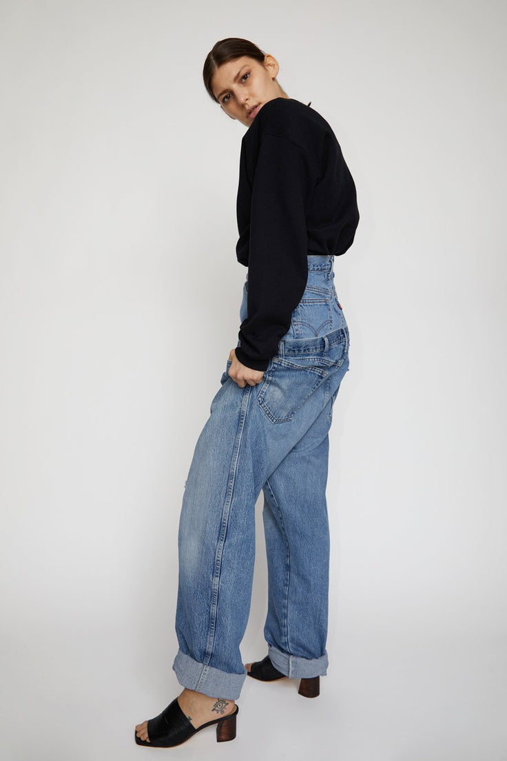 Alexa Stark Abyss Double Jean in Vintage Blue Denim
