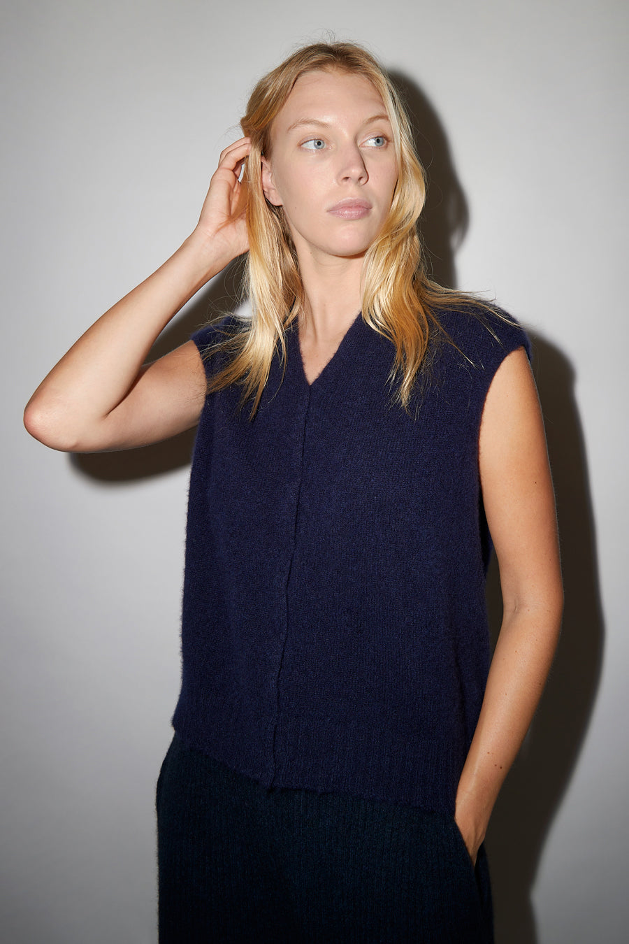 Boboutic Il Batuffolo Cardigan Vest in Navy