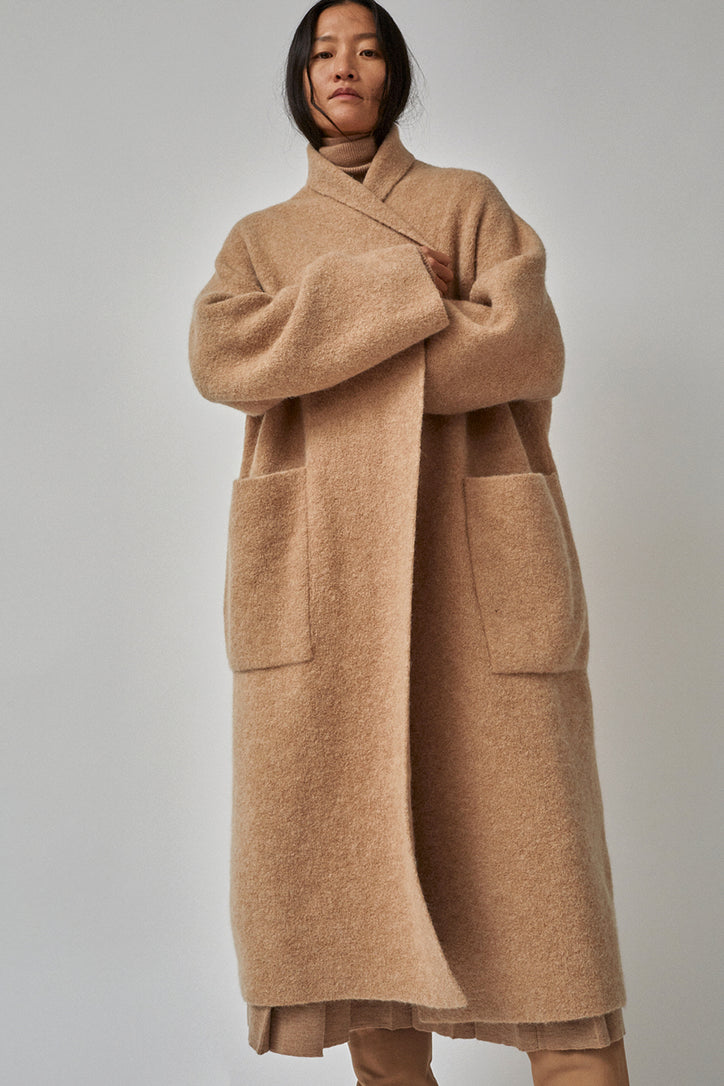 国内在庫】 Manoogian Lauren Double Coat Long Face ロングコート