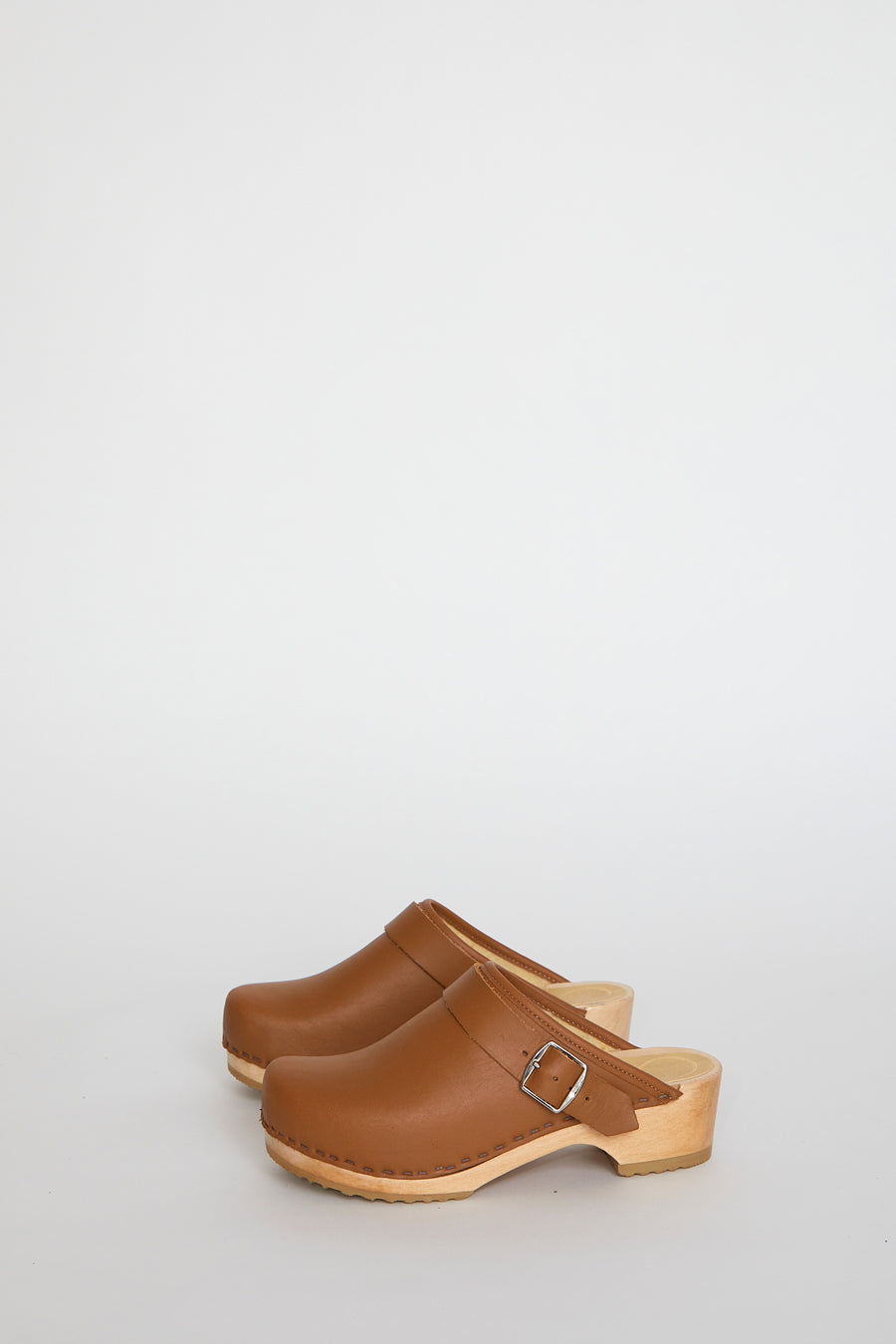 No.6 James Clog on Vintage Base with Faux Fur Lining in Palomino