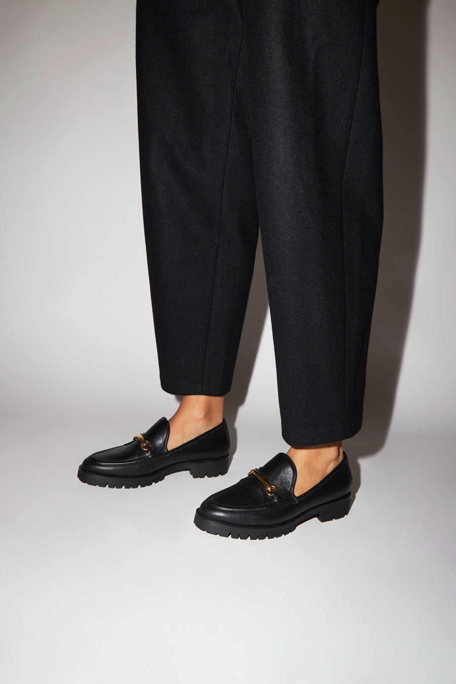 Suzanne Rae Lugg Sole Loafer in Black