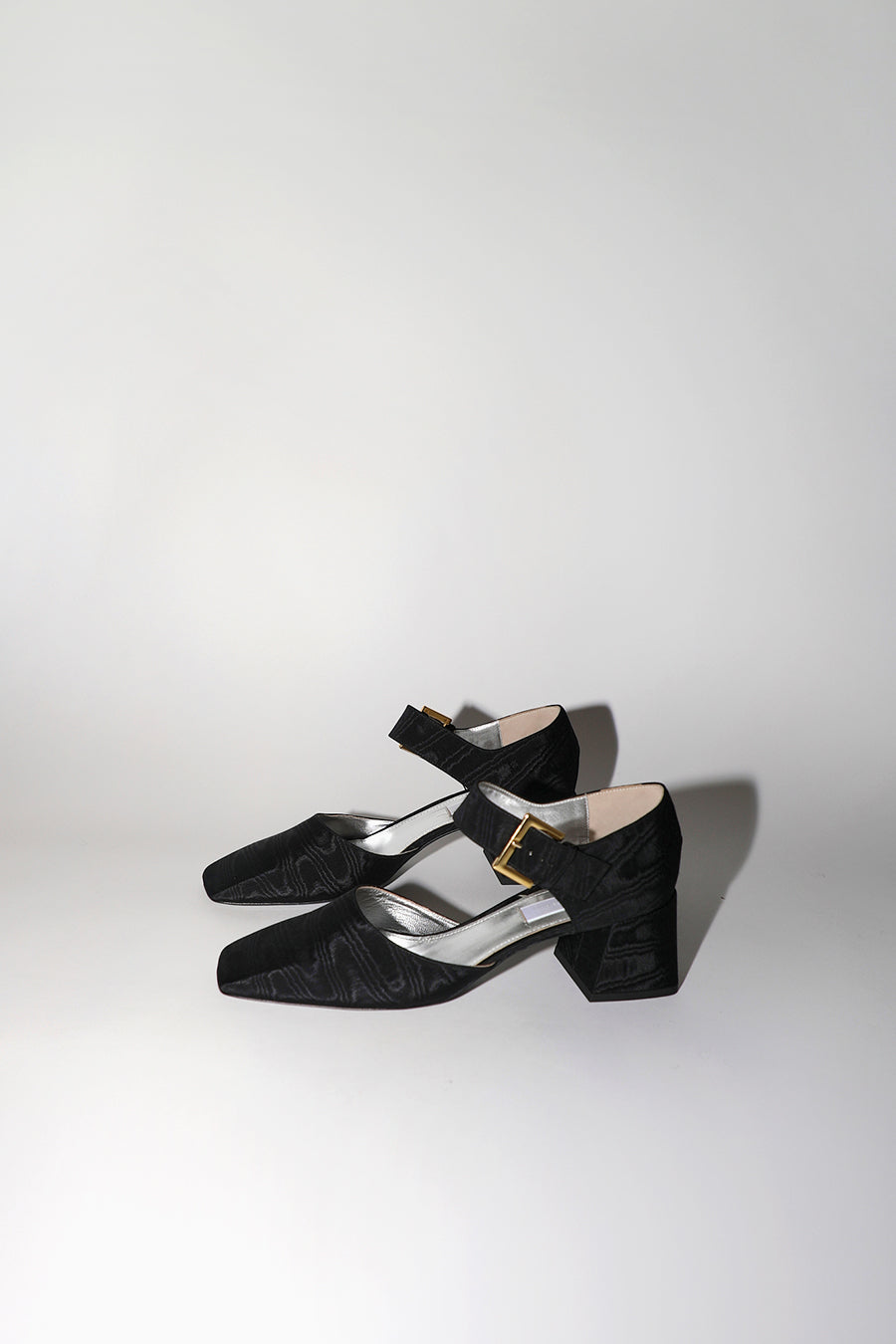 Suzanne Rae Thick Maryjane with Bow Clip in Black