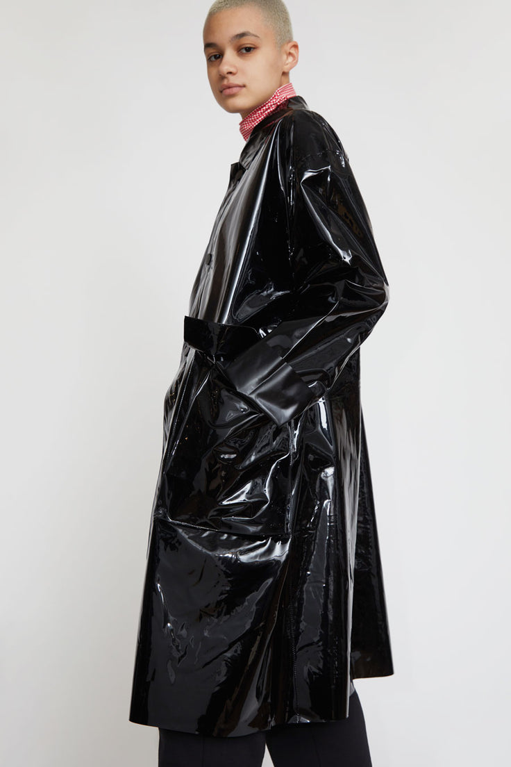 Astrid Deigner Raincoat in Glossy Black
